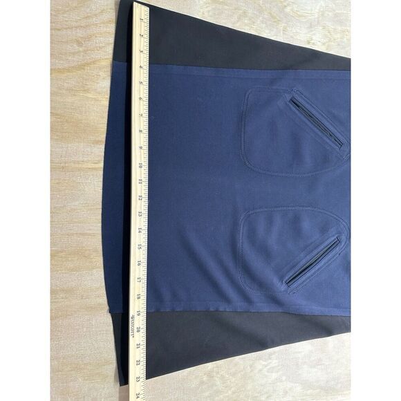 Zara A Line Dress Polyester Large Sleeveless And Mock Neck Pockets - Picture 4 of 7